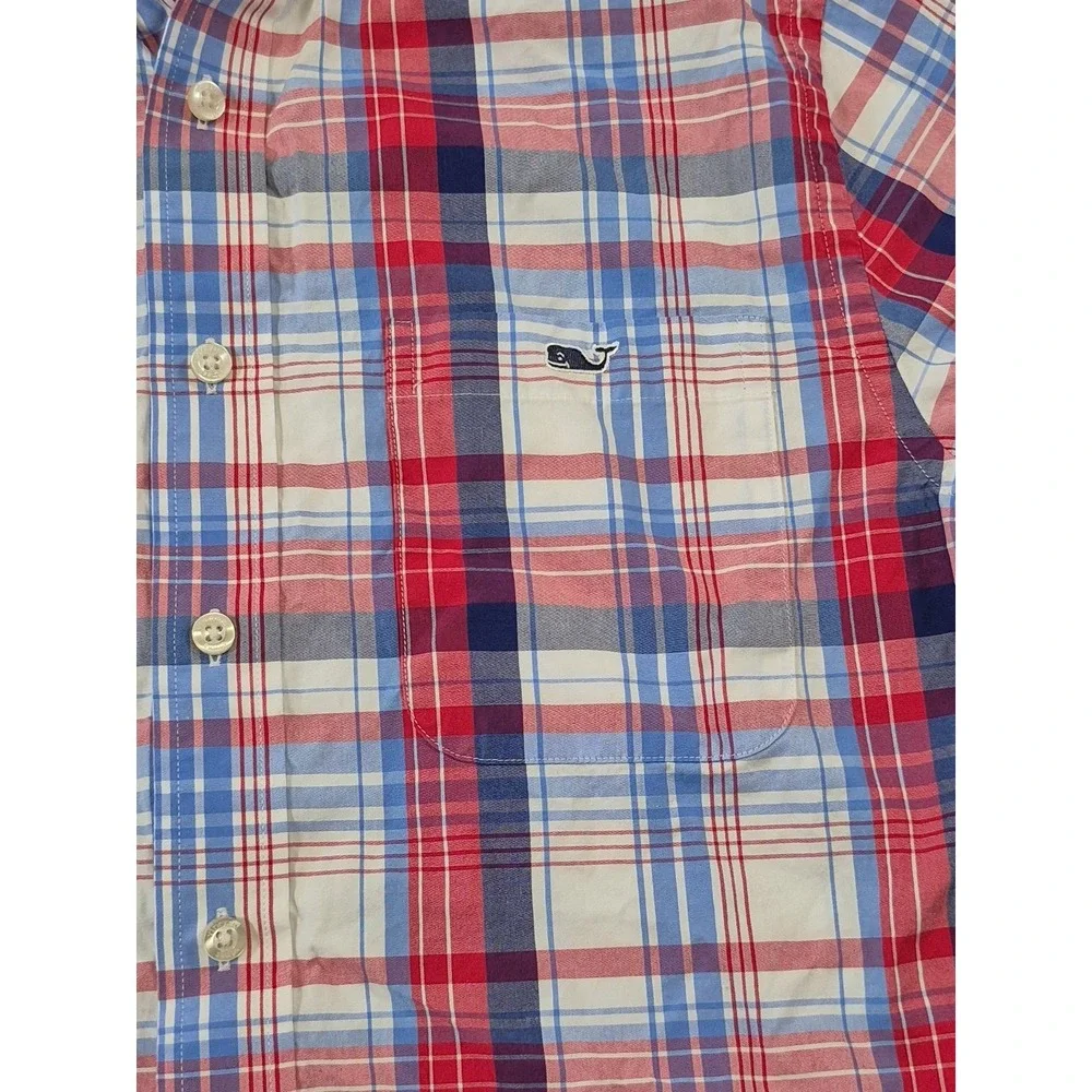 Vineyard Vines Shirt Mens Small Long Sleeve‎ Slim Fit Tucker Plaid Button Up